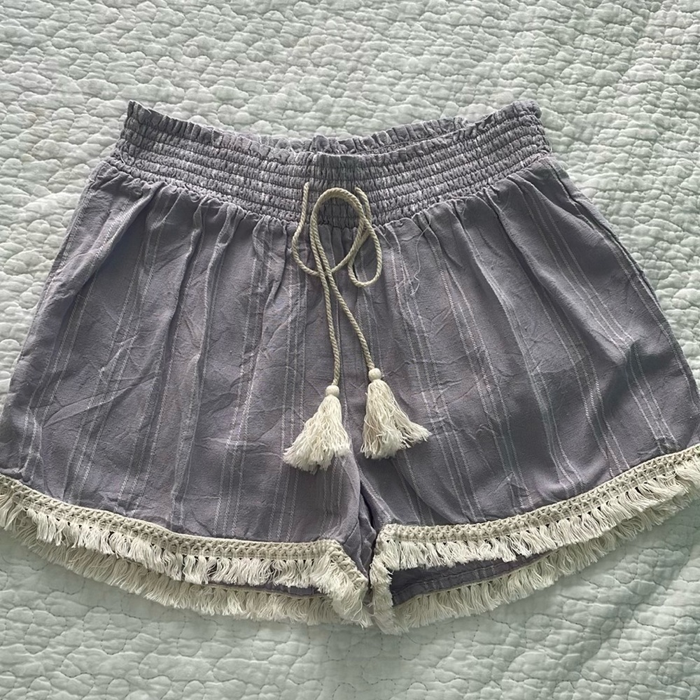 Light Blue Flowy Shorts
